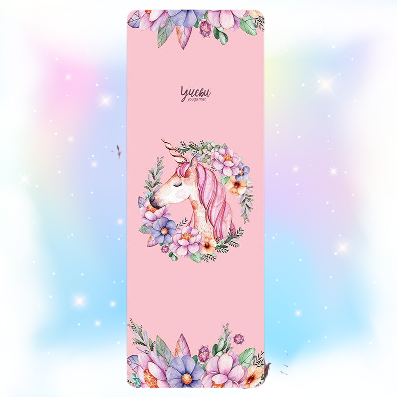 Discover a new dimension of your yoga practice with this foldable travel yoga mat, thoughtfully crafted from premium natural rubber - unicorn