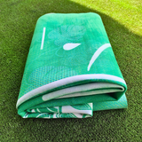 Discover a new dimension of your yoga practice with this foldable travel yoga mat, thoughtfully crafted from premium natural rubber - green